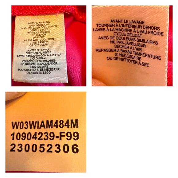 Anne Klein | Women’s Hot Pink Short Sleeve Knit Blouse w/Stretch, Size 2X - Picture 12 of 13